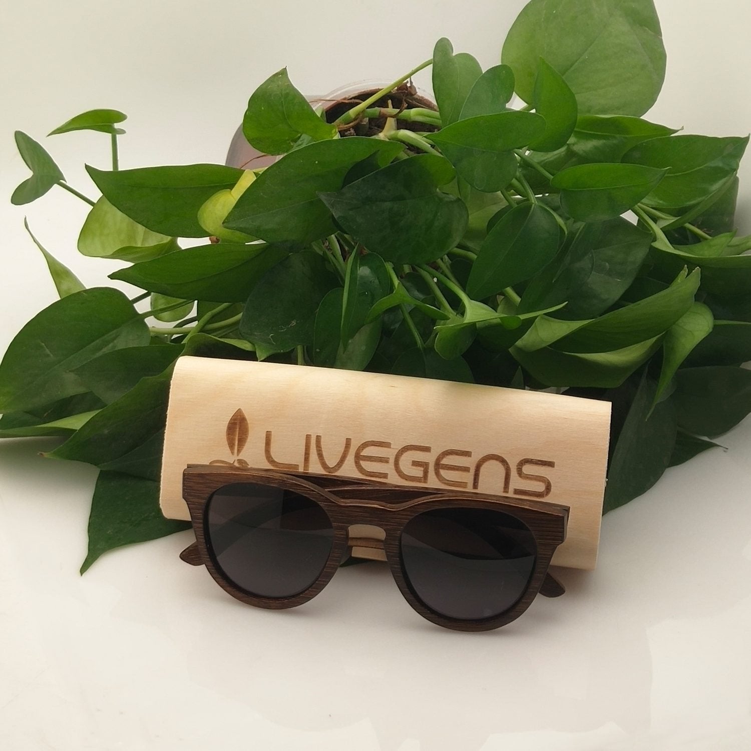 gafas de madera de bambú