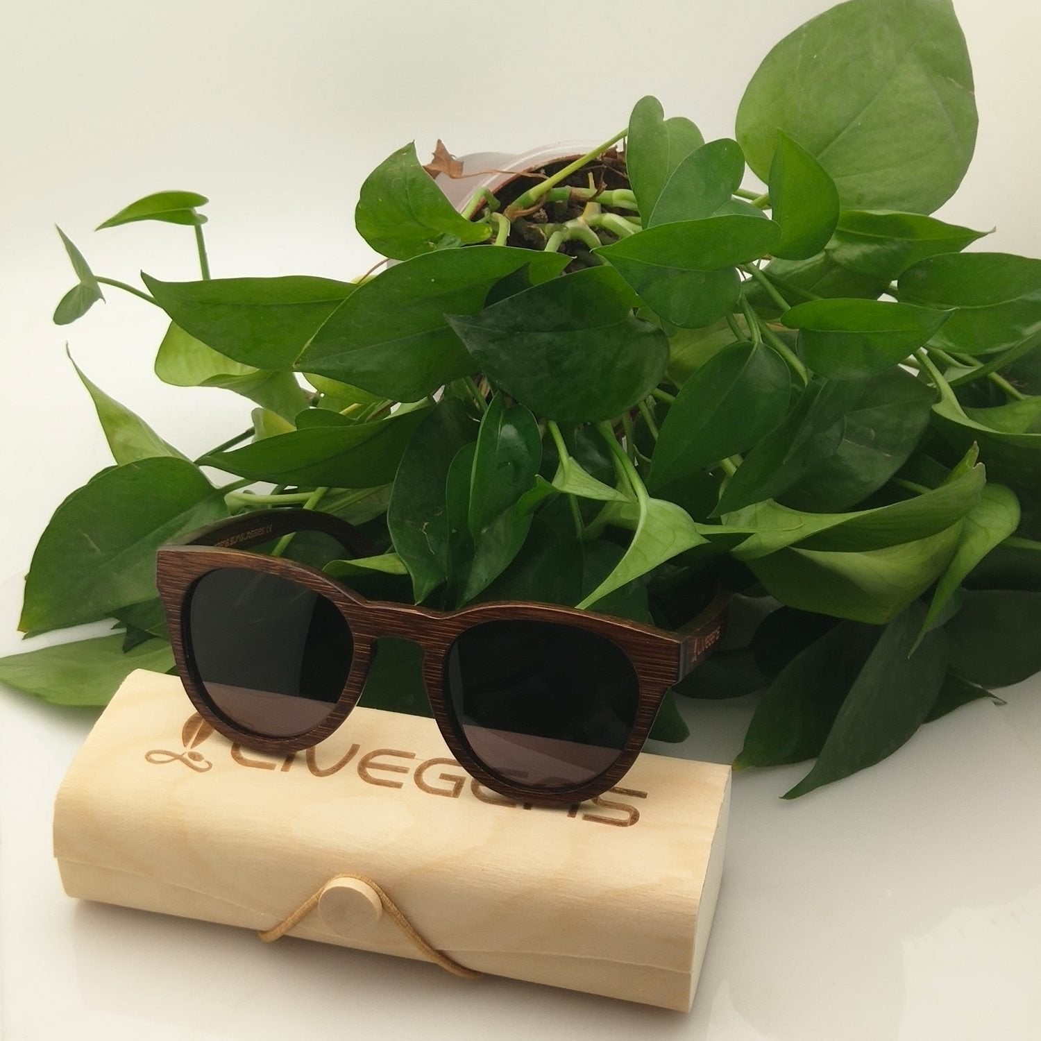 gafas de madera de bambú