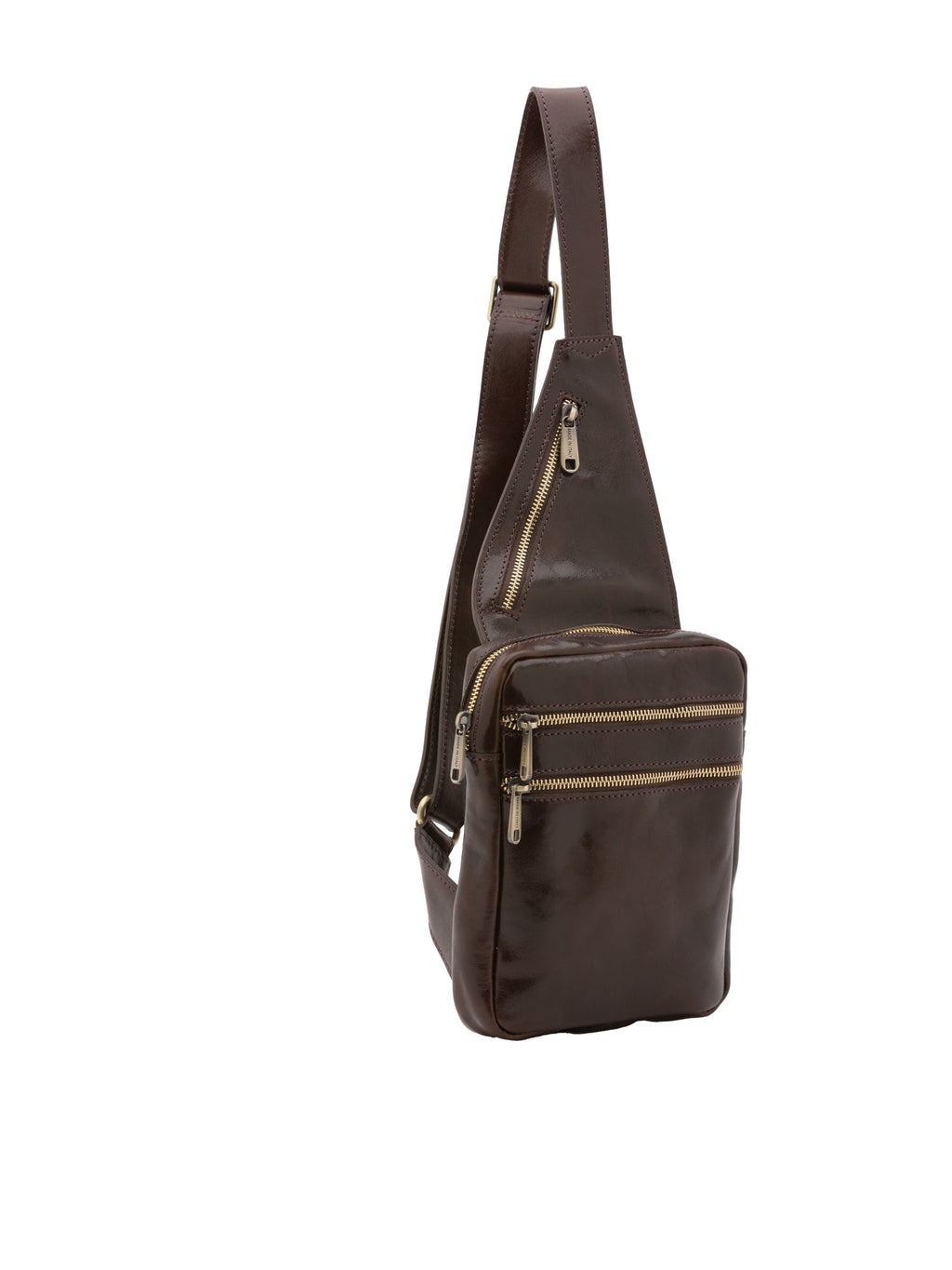 Borsa a tracolla da uomo In Vera pelle Made in Italy 17x23x4 cm