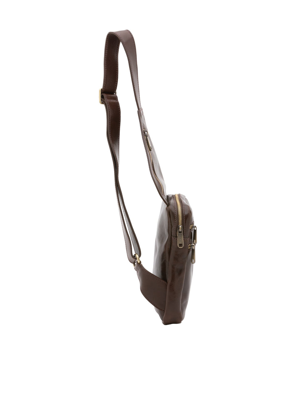 Borsa a tracolla da uomo In Vera pelle Made in Italy 17x23x4 cm