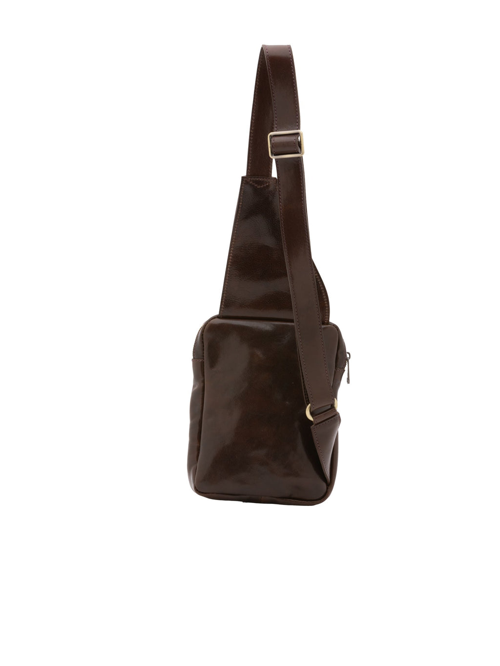 Borsa a tracolla da uomo In Vera pelle Made in Italy 17x23x4 cm