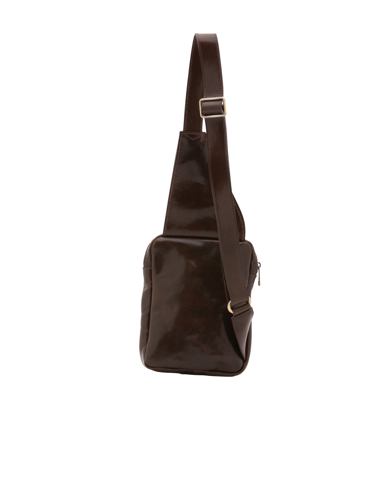 Borsa a tracolla da uomo In Vera pelle Made in Italy 17x23x4 cm