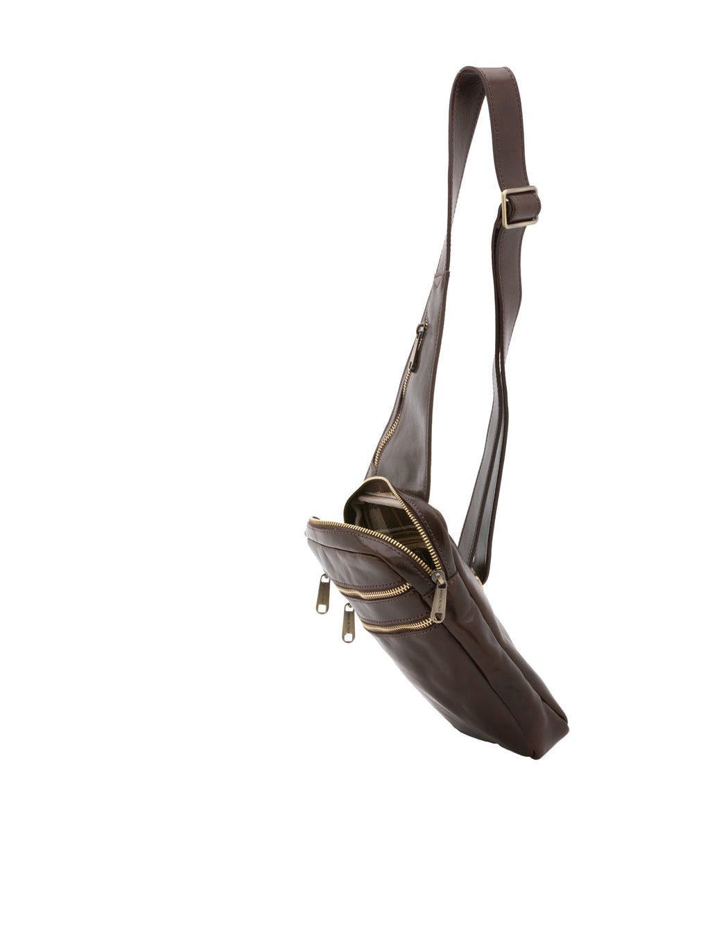 Borsa a tracolla da uomo In Vera pelle Made in Italy 17x23x4 cm