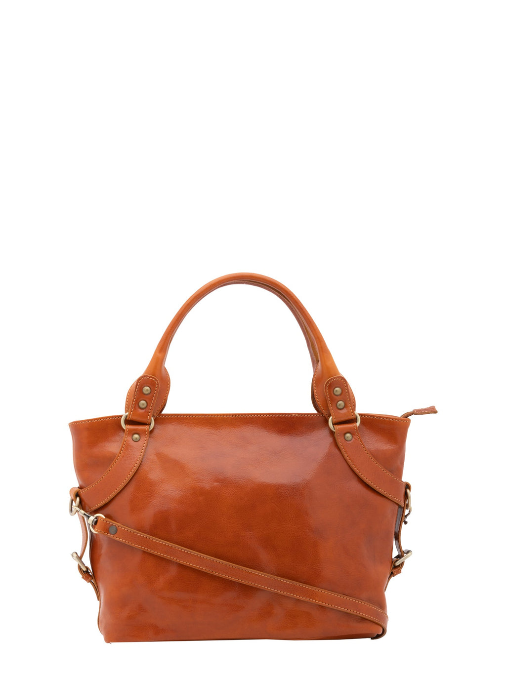 Borsa a mano da donna In Vera pelle Made in Italy 43x28x12 cm