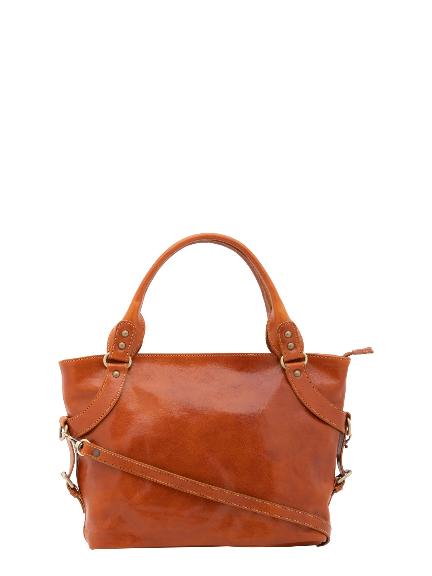 Borsa a mano da donna In Vera pelle Made in Italy 43x28x12 cm