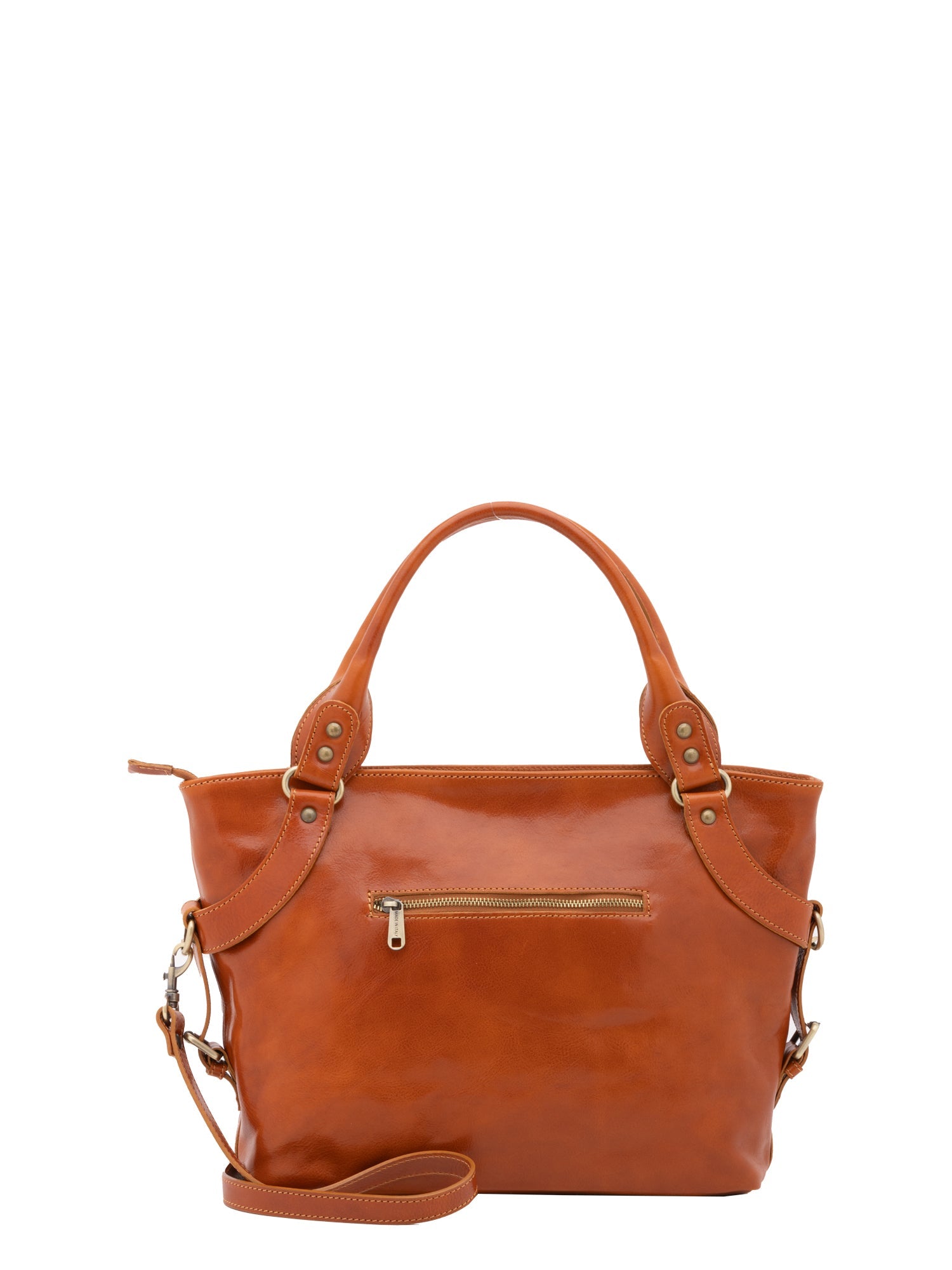 Borsa a mano da donna In Vera pelle Made in Italy 43x28x12 cm