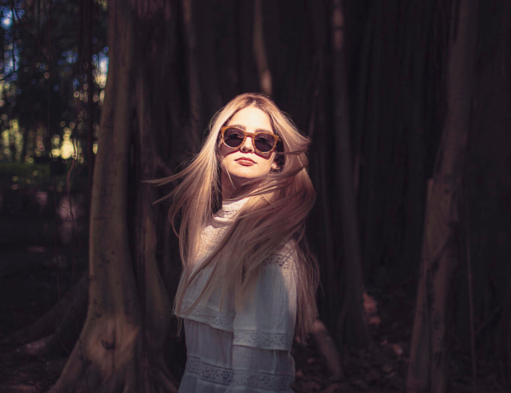 gafas de sol de bambú