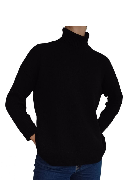 Women's Oversized High Neck Cashmere Sweater Regenerated